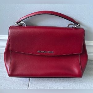 Michael Kors Cherry Red Satchel